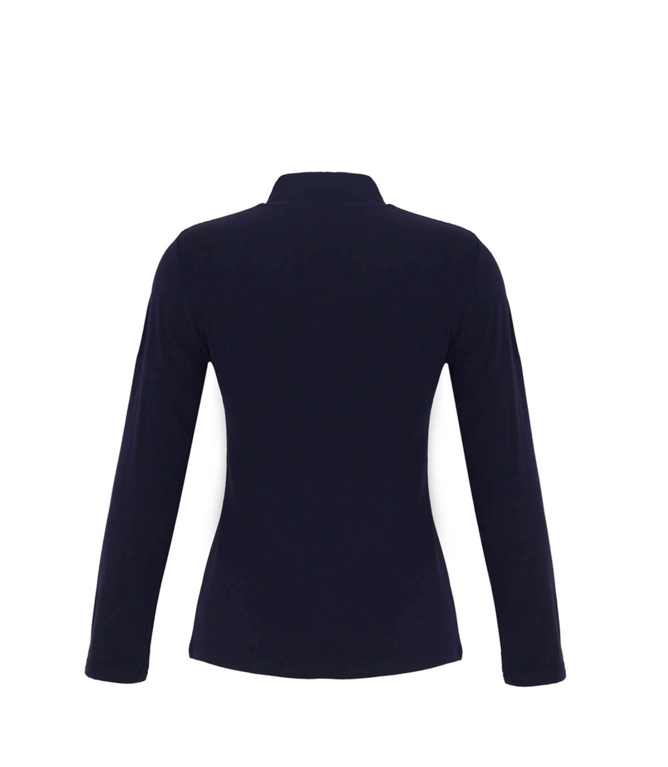 Dolcezza Navy Top With High Neck