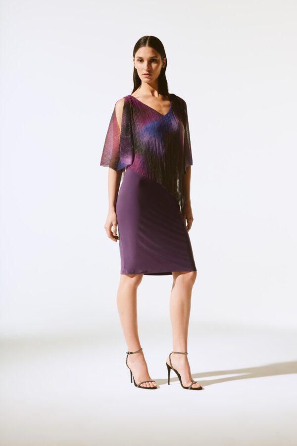 Joseph Ribkoff Dress In Aubergine - Julies-Boutique Joseph Ribkoff Dress In Aubergine - Julies-Boutique